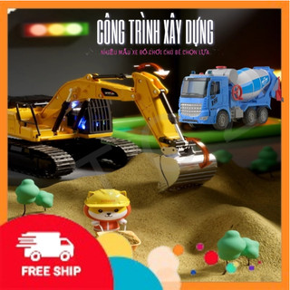Nhiều mẫu đồ chơi xe công trình, xây dựng, xe bồn, xe cẩu mô hình đồ chơi cho bé, đồ chơi bé trai