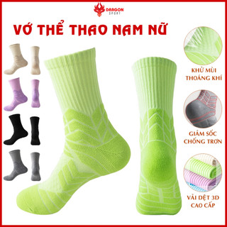 Vớ Tất Nam Nữ Chính Hãng Thể Thao Cổ Ngắn Cao Lửng Chống Trơn Chạy Bộ Bóng Rổ Bóng Chuyền Đá Banh Tennis Gym
