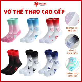 Vớ Tất Thể Thao Nam Nữ Chạy Bộ Chống Trơn Cổ Ngắn Cao Lửng Chính Hãng Giá Rẻ Bóng Rổ Đá Banh Cầu Lông Gym