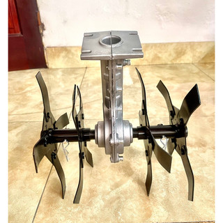 Đầu xới đất, sạc cỏ lắp cho máy cắt cỏ trục 26,28, 9 khía