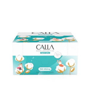 Bông tẩy trang cao cấp calla bạch tuyết - 150 miếng