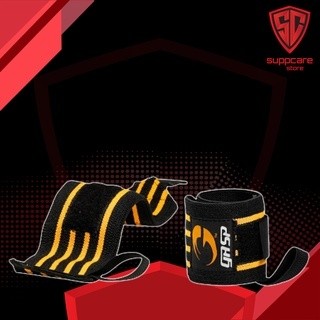 Dây Quấn Cổ Tay Gasp Hardcore Wrist Wraps Sọc Vàng - Chính Hãng