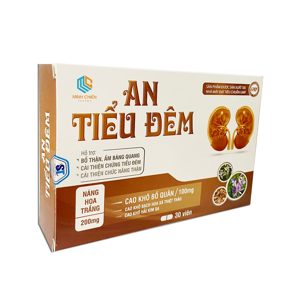 An Tiểu Đêm (vỉ nâu) DƯỢC PHẨM 24H MC thảo dược giúp bổ thận, giảm tiểu đêm, tiểu đục, tiểu nhiều lần - 30 viên