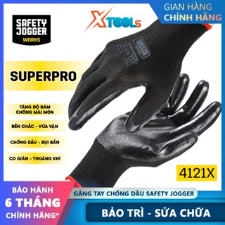 Găng tay bảo hộ lao động Jogger Superpro chống dầu nhớt lớp phủ tăng độ bám ôm sát độ linh hoạt cao
