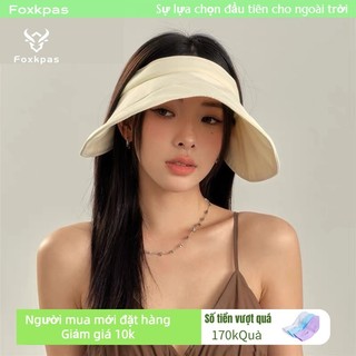Foxkpas Mũ chống nắng nữ mùa hè chống tia cực tím,Mũ mặt trời có thể gập lại,Trứng cuộn thời trang Sun Shade Cap
