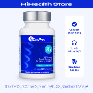Canprev K2 120 viên bổ sung vitamin K2 cải thiện hấp thụ Canxi, hỗ trợ sức khỏe tim mạch