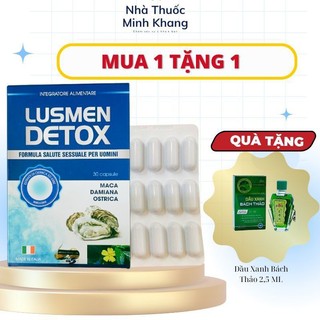 Viên Uống Tăng Cường Sinh Lý Hào Biển Lusmen Detox- Nhập Khẩu ITALIA.Hộp 30 viên
