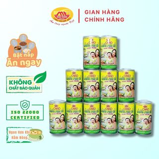 Cháo sườn rau củ minh trung combo 12 lon - chaosuonraucu 12