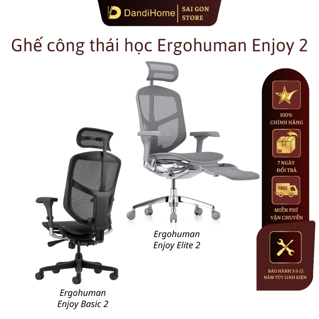  Ghế công thái học Ergohuman Enjoy 2 