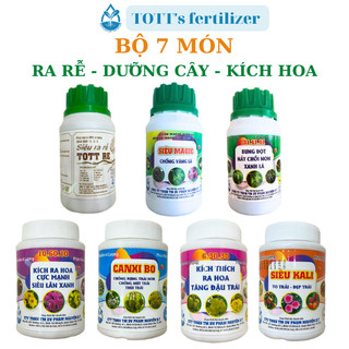 Phân Bón Lan,TOTT's fertilizer, hoa cây kiểng combo 7 hũ 100g