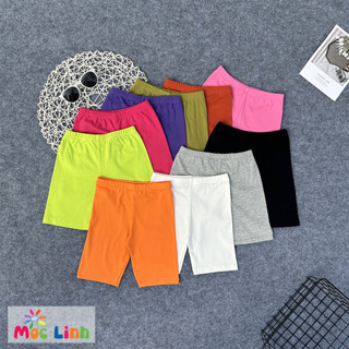 Quần Legging Đùi Cho Bé Gái, Quần Legging Chất Zip Cotton Co Dãn 4 Chiều Siêu Đẹp