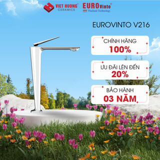 Vòi lavabo nóng lạnh Eurovinto V216 đồng thau nguyên khối - Vòi bồn rửa mặt đồng H59 chính hãng
