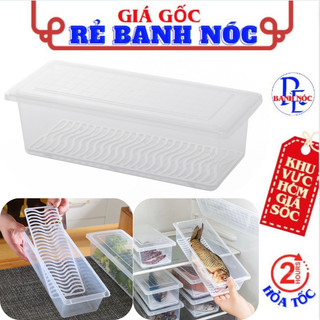 Hộp Nhựa Trong Suốt Đựng Thức Ăn Có Khay Thoát Nước Tiện Lợi - Hộp Trữ Đông Đựng Thực Phẩm Có Nắp