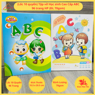 (Lốc 10 quyển) Tập vở Học sinh Cao Cấp ABC 96 trang HP (ĐL 70gsm)