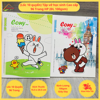 (Lốc 10 quyển) Tập vở học sinh Cao cấp 96 Trang HP (ĐL 100gsm)