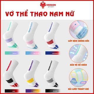 Vớ Tất Nam Nữ Thể Thao Chống Trơn Chính Hãng Cao Cấp Bóng Rổ Chạy Bộ Đá Banh Bóng Chuyền Cầu Lông Tennis Đạp Xe Tập Gym