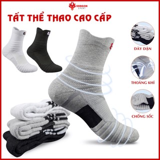Vớ Tất Thể Thao Nam Nữ Chính Hãng Cao Cấp Chạy Bộ Chống Trơn Cổ Ngắn Cao Lửng Giá Rẻ Cầu Lông Tennis Bóng Rổ