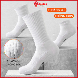 Vớ Tất Nam Nữ Trắng Đen Thể Thao Mùa Hè Cổ Ngắn Lửng Cao Chống Trơn Chính Hãng Cao Cấp Giá Rẻ Chạy Bộ Cầu Lông Bóng Rổ