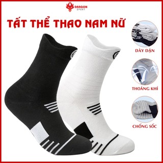 Vớ Nam Nữ Trắng Đen Tất Thể Thao Mùa Hè Cổ Ngắn Lửng Cao Chống Trơn Chính Hãng Cao Cấp Giá Rẻ Chạy Bộ Cầu Lông Bóng Rổ