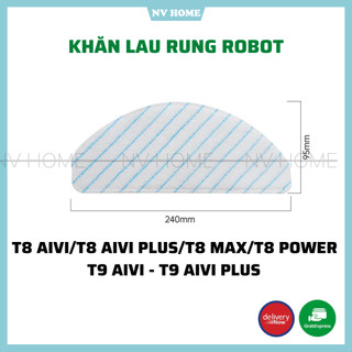 Phụ kiện dành cho robot hút bụi lau nhà T8 T9 khăn lau rung, giẻ lau rung