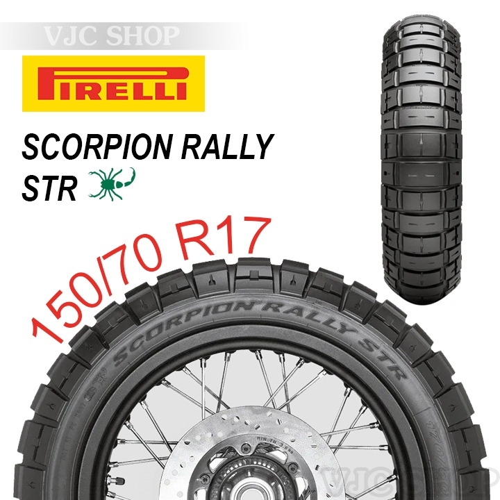 Vỏ Xe Pirelli 150/70R17 Scorpion Rally Str 69V M+S TL - Vỏ Lốp Xe Mô Tô Radial Không Ruột Chất Lượng