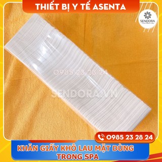 Khăn giấy khô lau mặt dùng trong spa - Bịch 200 miếng