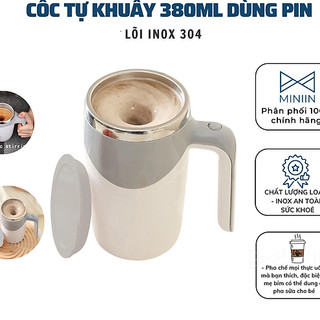 Cốc pha cafe tự khuấy inox dùng pin. đtca