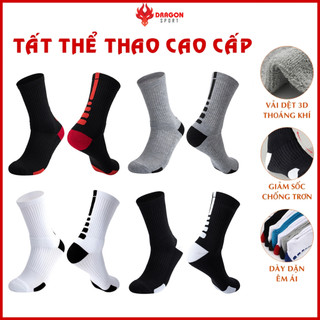 Vớ Tất Bóng Rổ Thể Thao Trẻ Em Người Lớn Chống Trơn Chạy Bộ Cầu Lông Tennis Cổ Ngắn Cao Lửng Cao Cấp Giá Rẻ