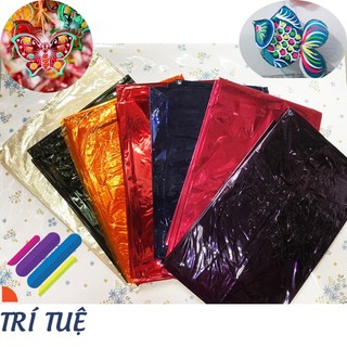 Giấy kiếng làm lồng đèn trung thu, lễ hội, hoa đăng kích thước 70x100 cm - vpp trí tuệ