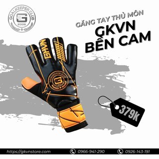Găng tay thủ môn có xương gkvn bền - cam