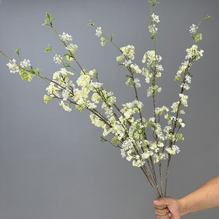  Cành tuyết mai hoa mận giả nhiều màu trang trí nhà cửa lễ tết cắm cổng hoa cưới decor sự kiện quán cà phê 