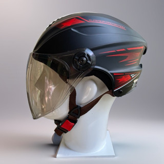 Mũ bảo hiểm 1/2 kính dài kiểu dáng thể thao sundy 2024