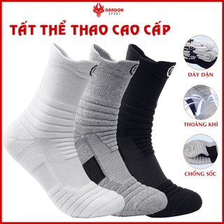 Tất Thể Thao Vớ Nam Nữ Chính Hãng Cao Cấp Chạy Bộ Chống Trơn Cổ Ngắn Cao Lửng Giá Rẻ Cầu Lông Tennis Bóng Rổ
