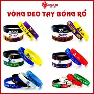 Vòng Đeo Tay Thể Thao Phong Cách Bóng Rổ Vòng Tay Silicon Nam Nữ Phản Quang Phát Sáng
