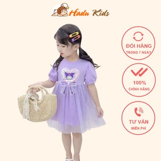 Đầm Kuromi công chúa cho bé gái 12-28kg dễ thương Váy công chúa cho bé, váy kuzomi Hadukids