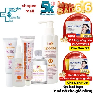Combo bộ 5 sản phẩm loại bỏ nám tàn nhang spotlite - công nghệ mrna