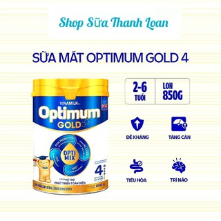 [HSD T6-2025] [Mẫu Mới] COMBO 2 Hộp Sữa Bột Optimum Gold 4 850g (Cho Trẻ Từ 2- 6 Tuổi).