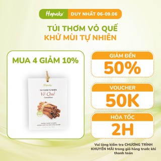 Túi Thơm Hương Quế Hapaku Treo Tủ Quần Áo, Phòng Ngủ, Tủ Bếp Hương Thơm Từ Vỏ Quế Tự Nhiên