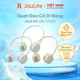  Quạt đeo cổ Jisulife FA25 4W 1800mAh không cánh | 3 Cấp độ gió | Sử dụng tới 12h - BH 12 tháng