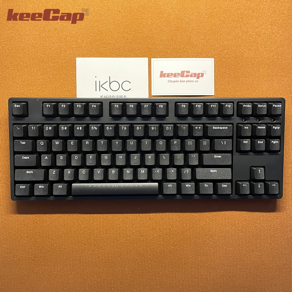 [KEECAP] Bàn phím cơ không dây IKBC W200 Full Black (87 phím – Cherry MX red switch – wireless 2.4G)