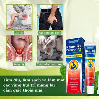 Kem bôi trĩ nứt kẽ hậu môn Nga. kem thoa co búi trĩ