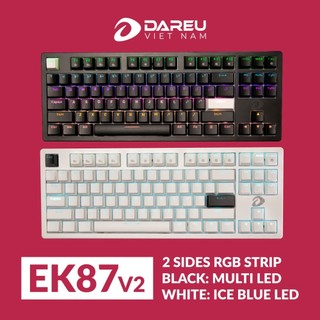 Bàn phím cơ Dareu EK87 Black V2 ( Blue - Red - Brown switch )