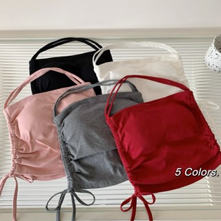 CÓ MÚT NGỰC Áo yếm ống cúp ngực rút dây 2 bên eo croptop hở lưng BS88