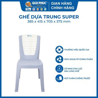  Bộ 4-6 ghế dựa SUPER trung, 100% nhựa chính phẩm an toàn cho bé, cho gia đình