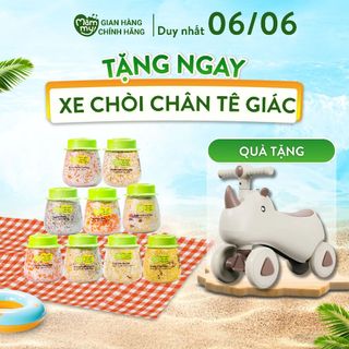 Combo 9 hũ hạt mix sẵn Mămmy nấu cháo bổ sung chất dinh dưỡng cho bé ăn dặm trên 6 tháng, 130gr/1 hũ