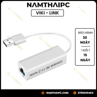 Đầu chuyển usb ra lan 2.0 viki link - cáp chuyển usb sang dây mạng, bộ chuyển đổi usb ra lan rj45 usb 2.0