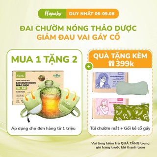 Đai Chườm Nóng Thảo Dược Hapaku Giảm Đau Cổ Vai Gáy, Giảm Căng Cứng Cơ, Tăng Tuần Hoàn Máu