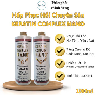 Kem Hấp Phục Hồi Chuyên Sâu KERATIN COMPLEX NANO 1000ml phục hồi hư tổn, giúp tóc , giúp tóc bóng đẹp.