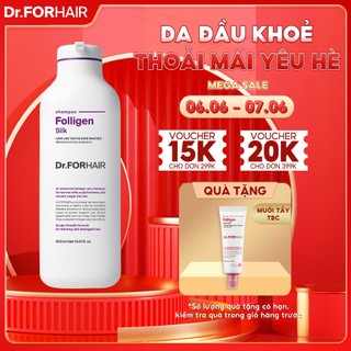 Dầu gội dành cho tóc mỏng và hư tổn Dr. FORHAIR Folligen Silk Shampoo 300ml