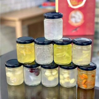 Hũ thủy tinh chưng yến 100ml - tròn .